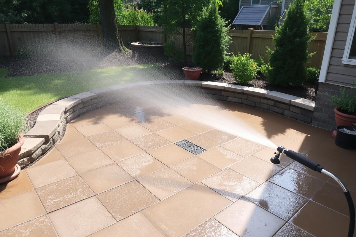 Patio cleaning